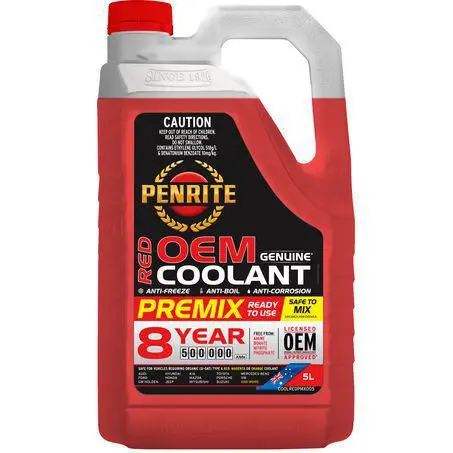 Penrite Oem-Approved Red Premix Coolant 5L - Coolredpmx005 1