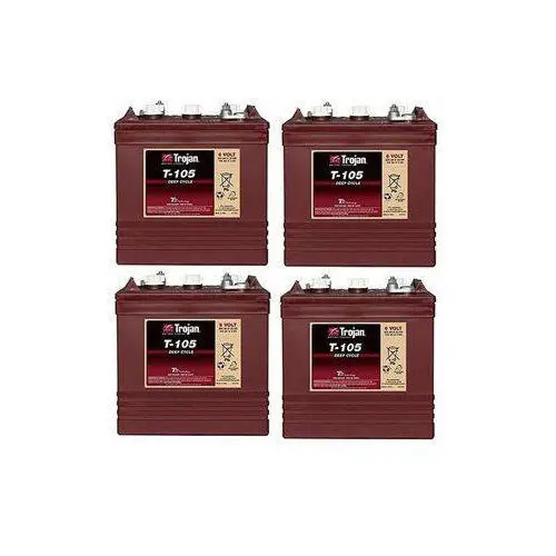 Trojan T-105 Deep Cycle Battery 6V 225Ah - Pack Of 4 1