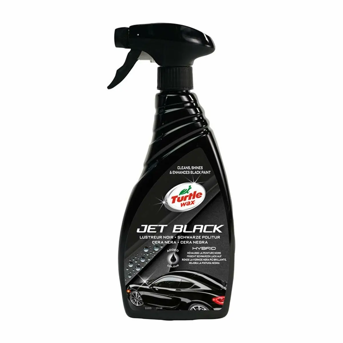 Cera Para Automóvel Turtle Wax Tw53203 Jet Black 500 Ml Tinta Preta 1