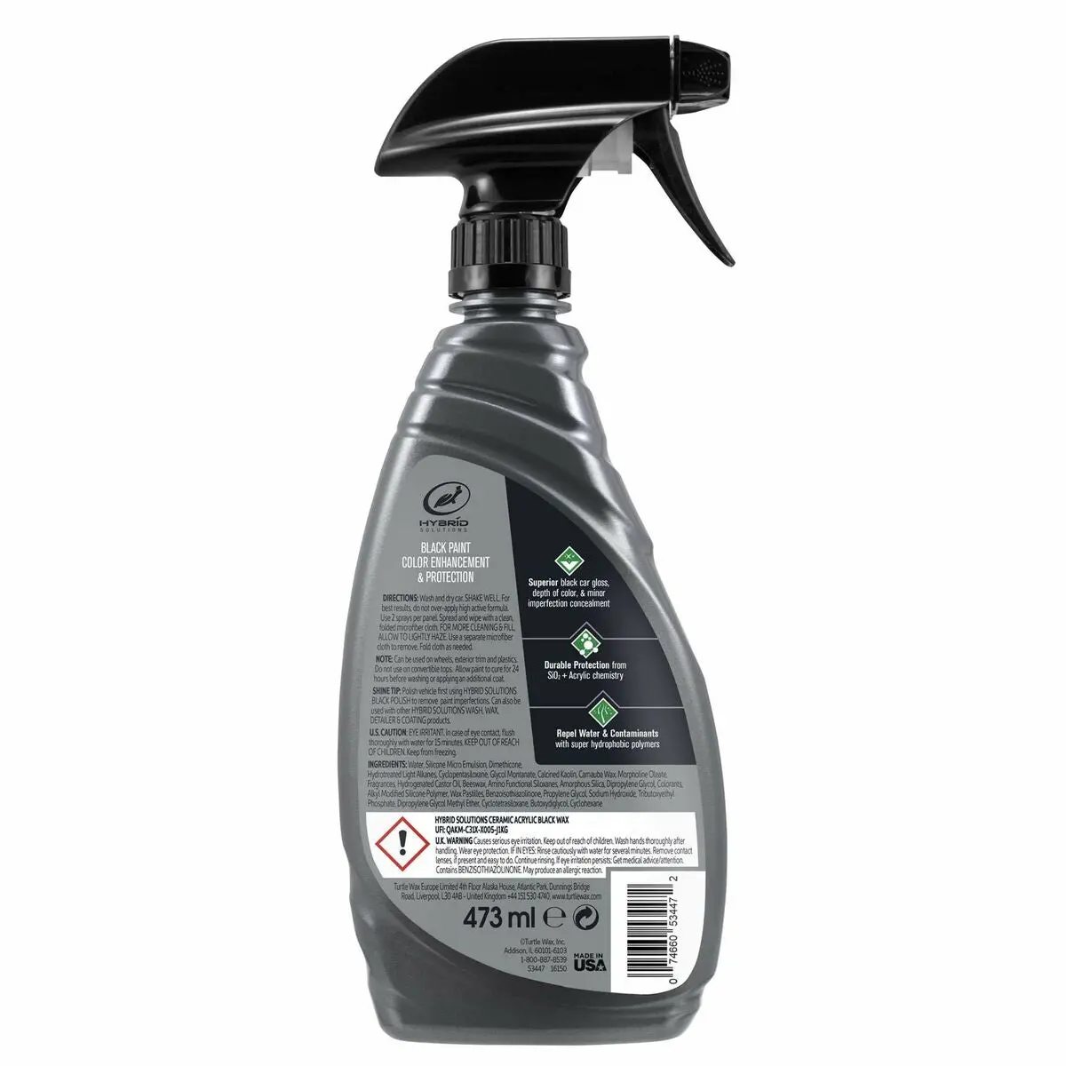 Cera Para Automóvel Turtle Wax Tw53680 500 Ml Quadro Negro 2