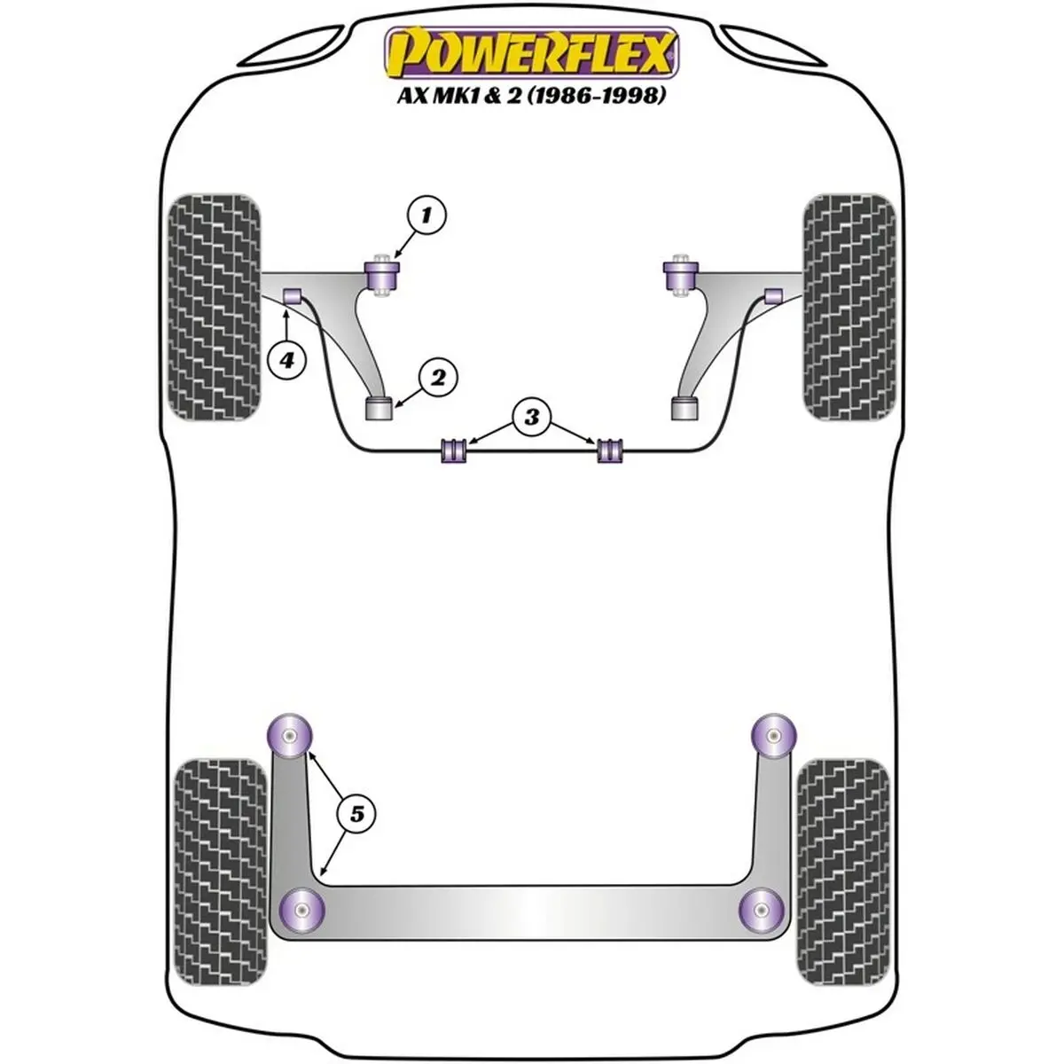 Silentblock Powerflex Exh005 Tubo De Escape (1 Unidade) 2