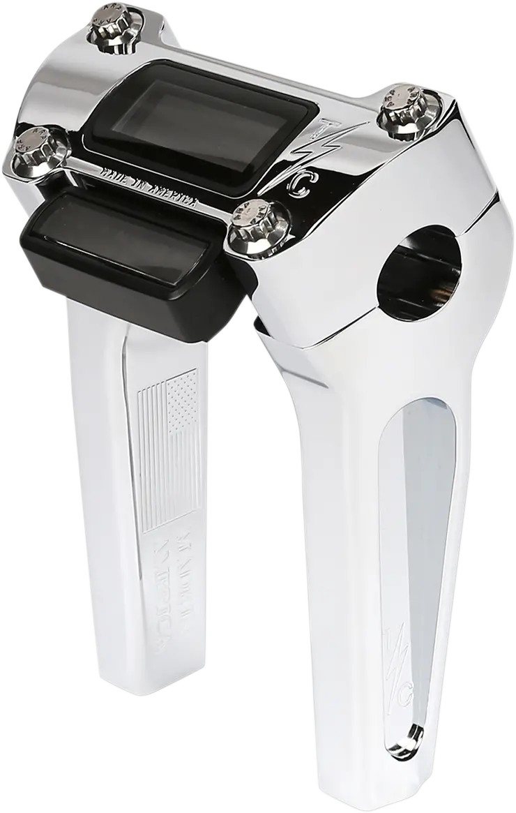Thrashin Supply Co. Handlebar Risers - Staight - Gauge Cutout - M8 Softail 3