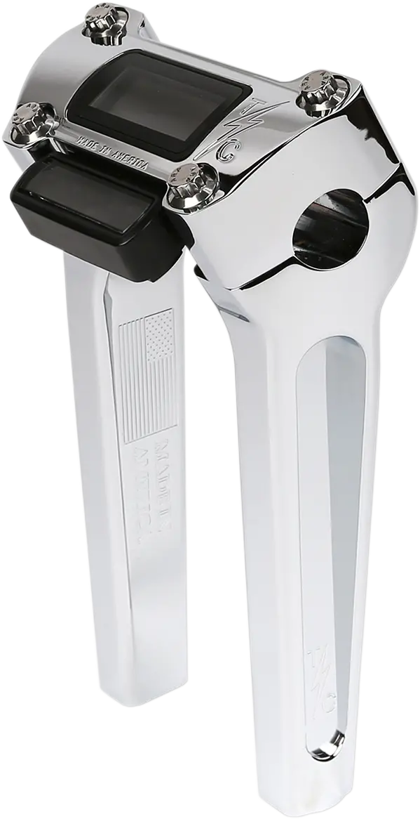 Thrashin Supply Co. Handlebar Risers - Staight - Gauge Cutout - M8 Softail 4