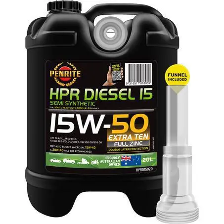 Penrite Hpr Diesel 15 Semi Synthetic 15W-50 20L Engine Oil - Hprd15020 1