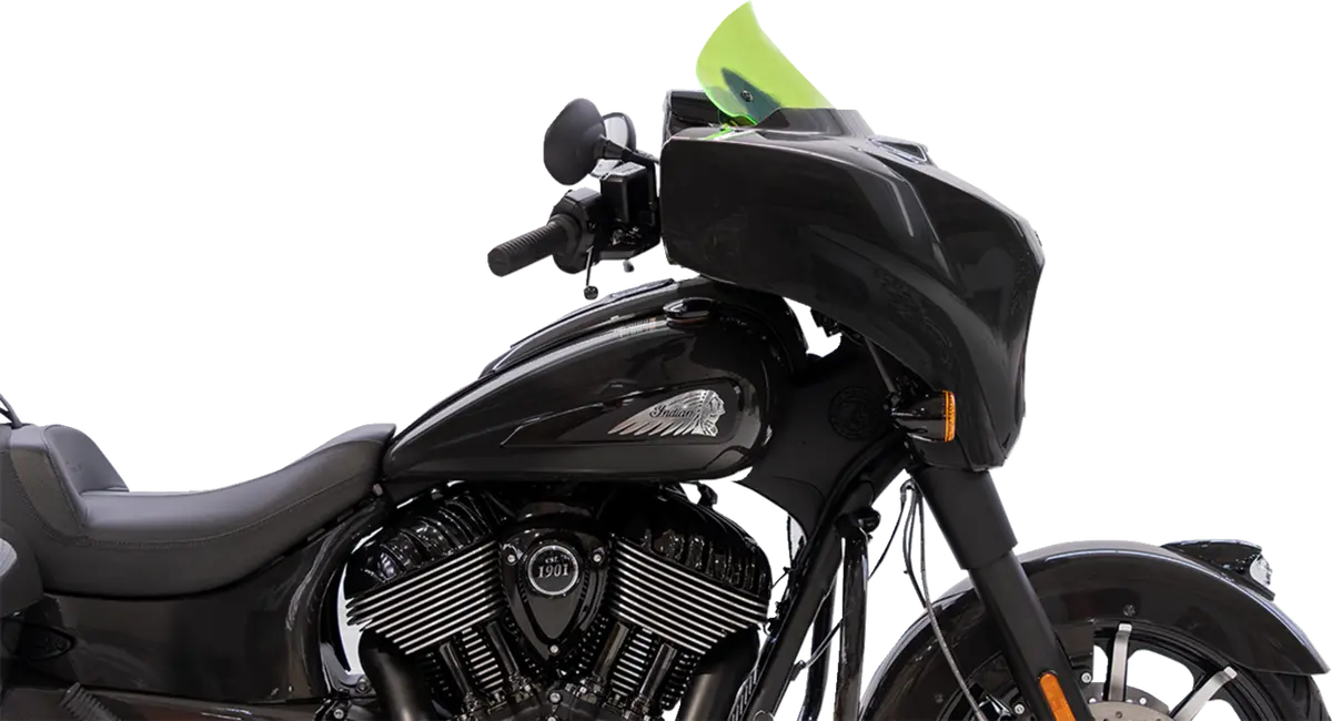 Klock Werks Kolor Flare* Windshield - 10" - Green Ice Kww-04-0634 1