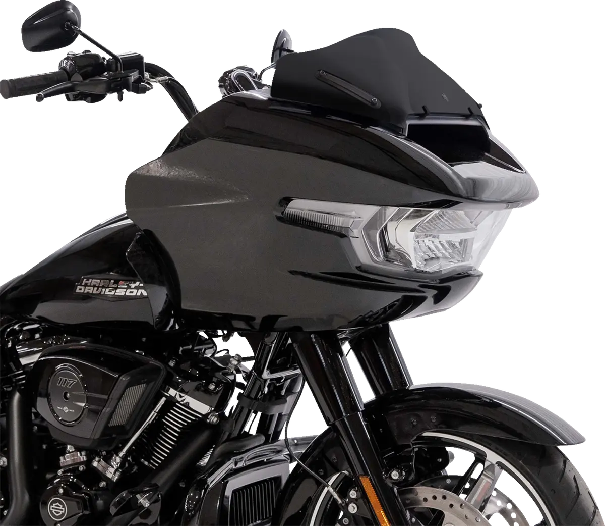 Klock Werks Sport Flare* Windshield - 8" - Black - Fltr Kww-01-0708-B 2