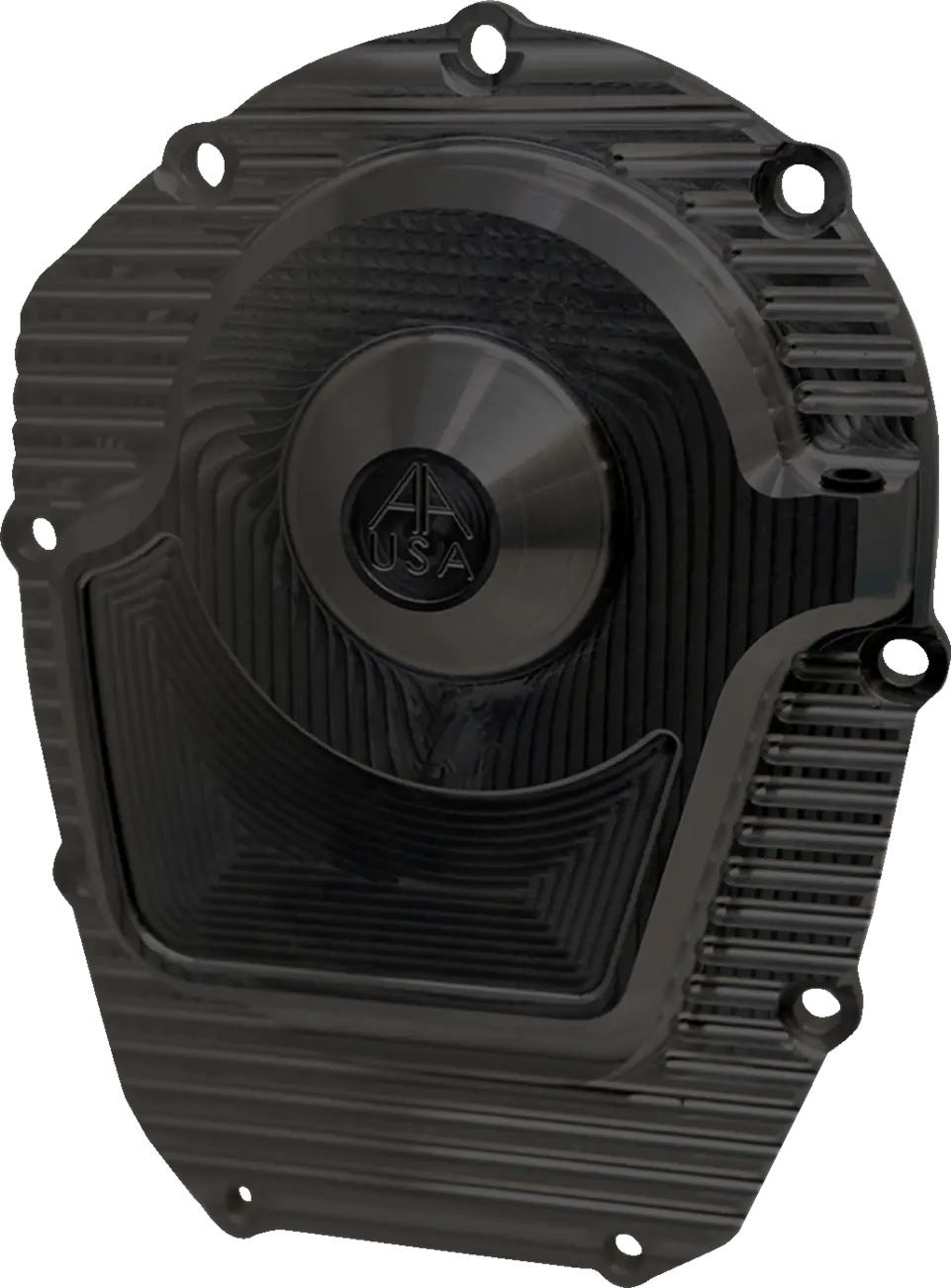 Alloy Art Comp Cam Cover - Black - Finned - M8 M8ccc-2 1