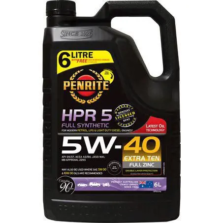 Penrite Hpr 5 Fully Synthetic 5W-40 6L Engine Oil - Hpr05006 1