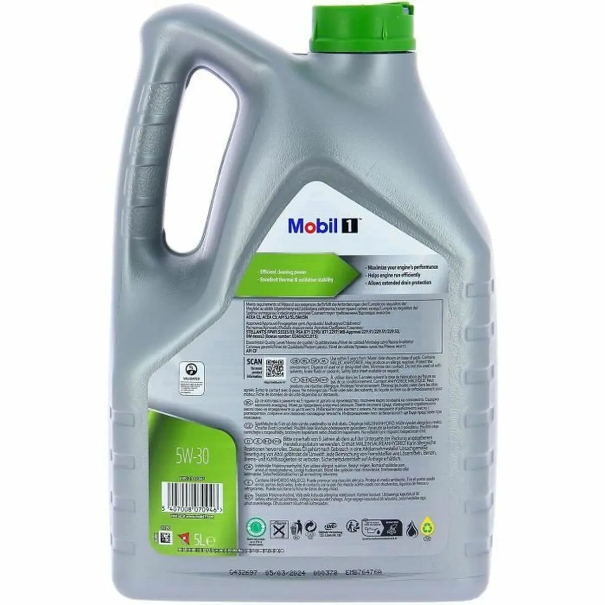 Óleo De Motor Para Automóveis Mobil 5W30 Esp Formula P 5W30 5 L 2