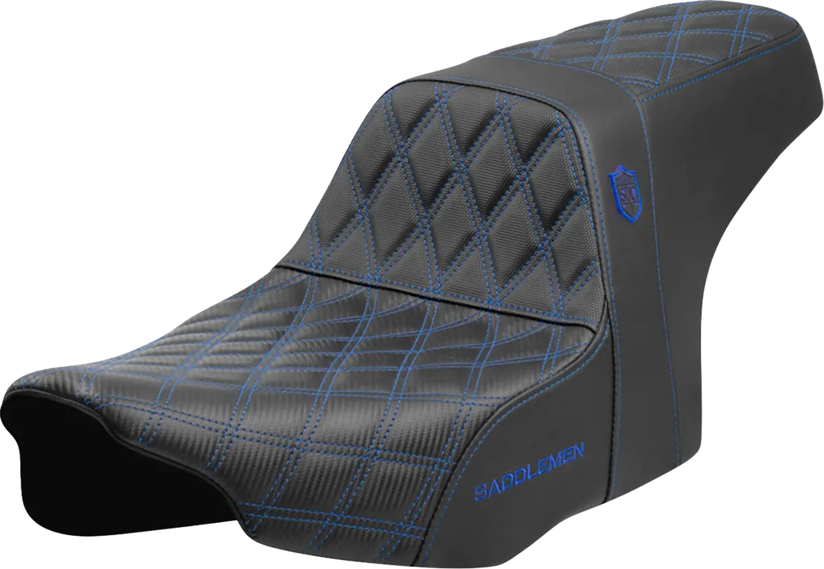 Saddlemen Pro Series Sdc Performance Seat - Blue Stitching - W/O Backrest - Flt/Flh (Sc82307d1) Touring 23-24 1