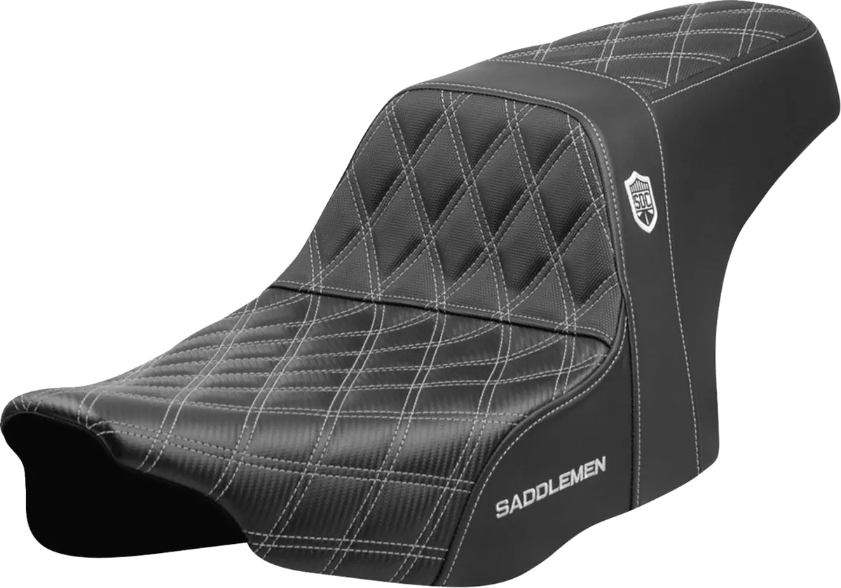 Saddlemen Pro Series Sdc Performance Seat - Silver Stitching - W/O Backrest - Flt/Flh (Sc82307d5) Touring 23-24 1
