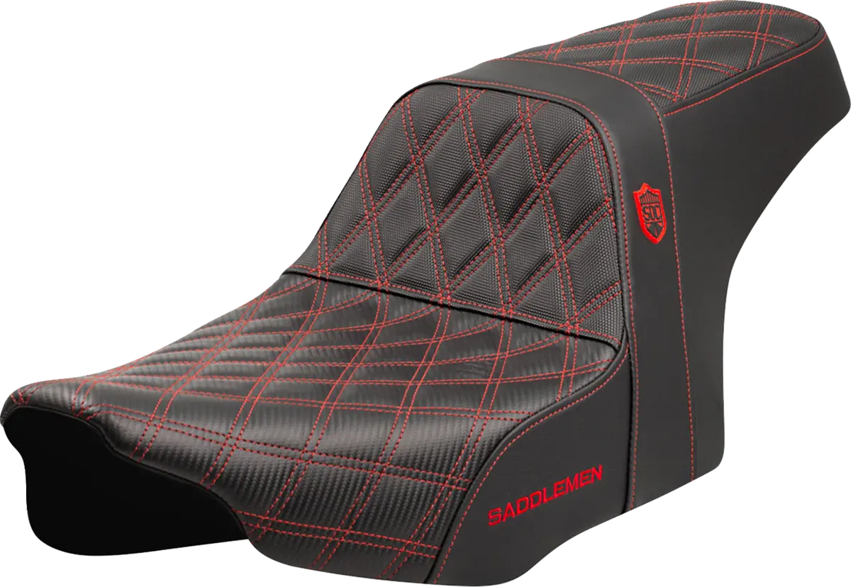 Saddlemen Pro Series Sdc Performance Seat - Red Stitching - W/O Backrest - Flt/Flh (Sc82307d4) Touring 23-24 1