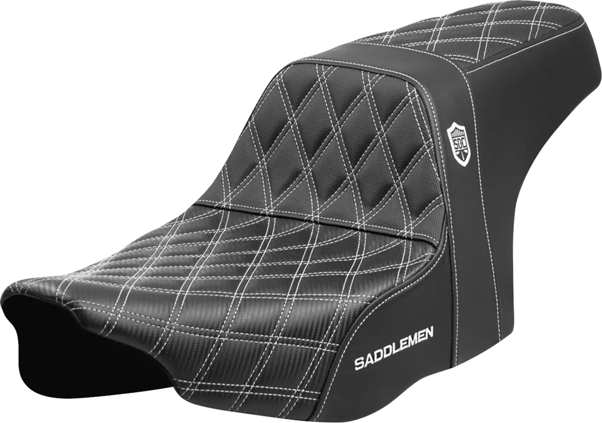 Saddlemen Pro Series Sdc Performance Seat - White Stitching - W/O Backrest - Flt/Flh (Sc82307d6) Touring 23-24 1