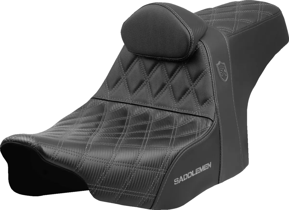 Saddlemen Pro Series Sdc Performance Seat - Gray Stitching - W/ Backrest - Flt/Flh (Sc82307db2) Touring 23-25 1