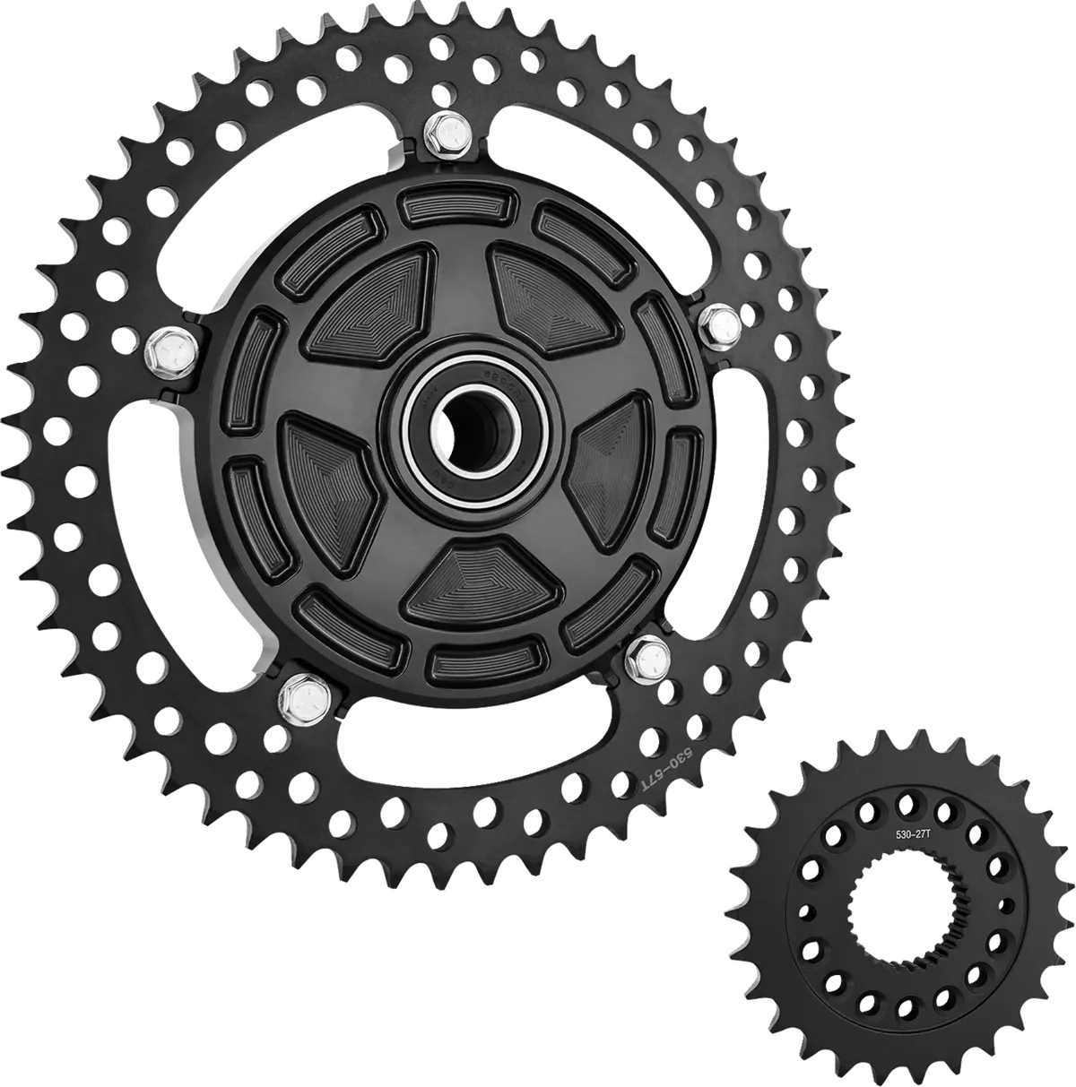 Arlen Ness Chain Drive Kit - 27/57 Tooth - Black - Flt/Flh 300-203 1