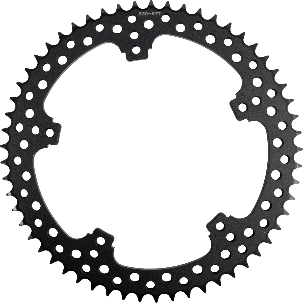 Arlen Ness Rear Sprocket - Jagged - 57 Tooth - Black - Flt/Flh 300-204 1