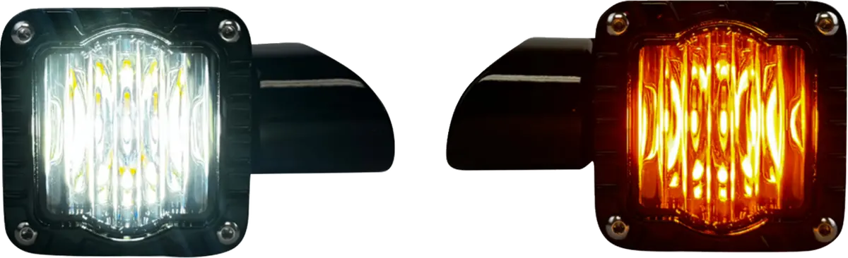 Custom Dynamics Turn Signal - Shark Demon - Led - Front - Smoke Lens Sd-Rg-Ft-Aw 1
