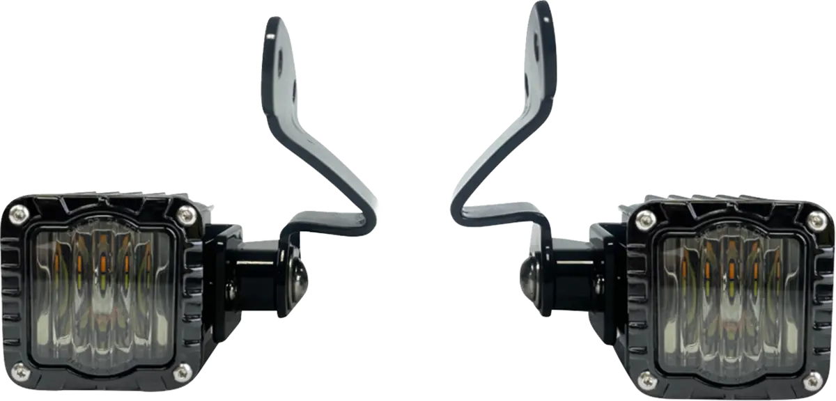 Custom Dynamics Front Turn Signals - Shark Demon - Led - Amber/White - Smoke Sd-23Rg-Ft-Aw 1
