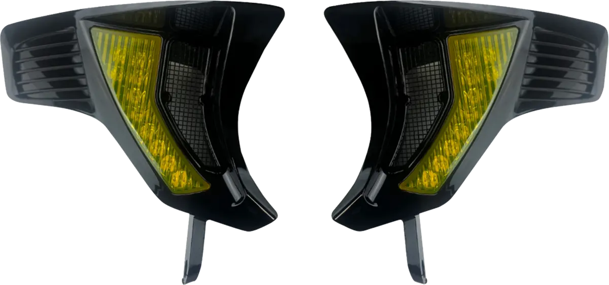 Custom Dynamics Shark Demon Turn Signal Vents - Yellow Lens Sd-Rg23-Vts-Ab 1