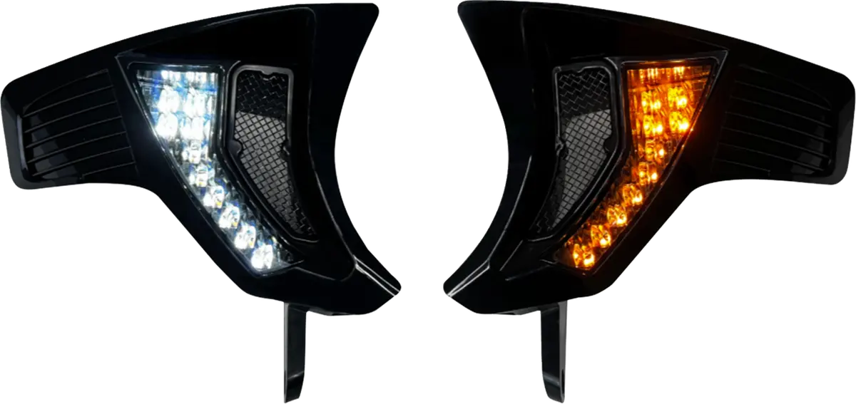 Custom Dynamics Shark Demon Turn Signal Vents - Smoke Lens Sd-Rg23-Vts-Aw 1