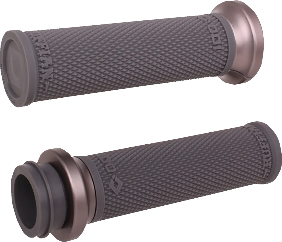 Odi Ruffian Lock-On Street Grips - Tbw - Black/Gunmetal V30htwh-H 1