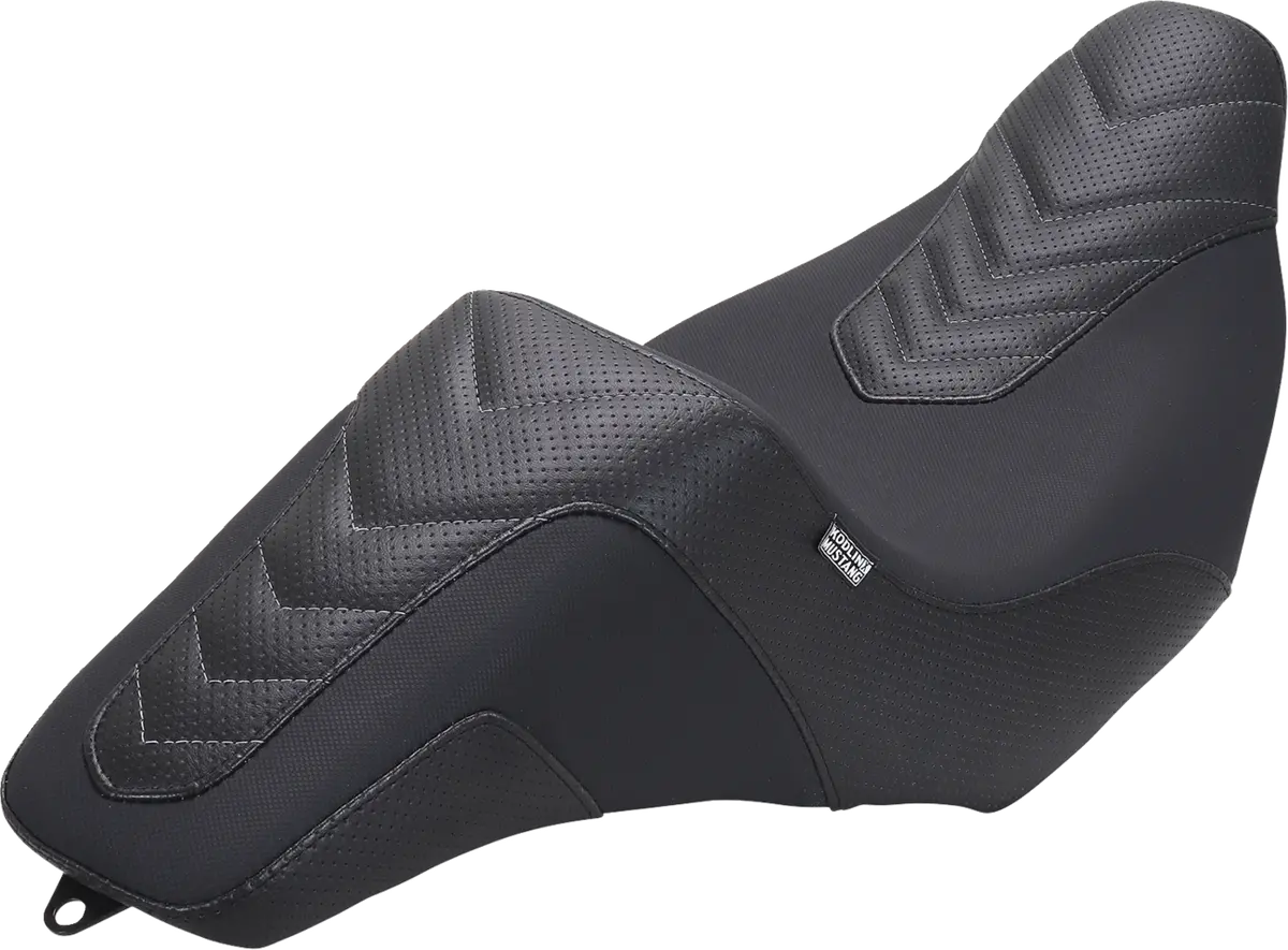Mustang Kodlin Signature Series Squareback Seat - Black W/ Gunmetal Stitch - Flh/Flt '23-'24 76324Gm 1