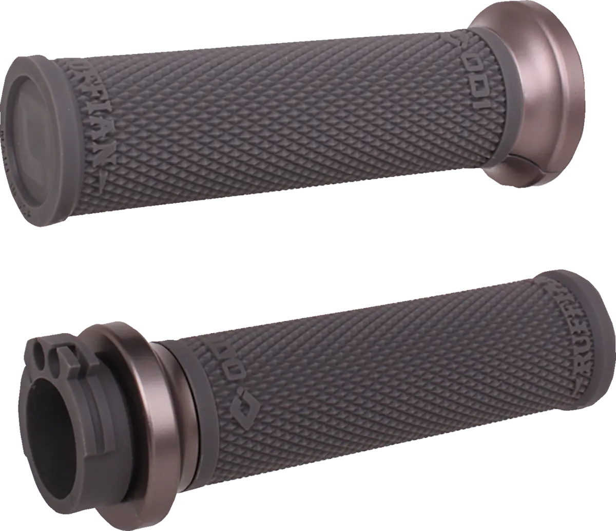 Odi Ruffian Lock-On Street Grips - Cable - Black/Gunmetal V30hcwh-H 1
