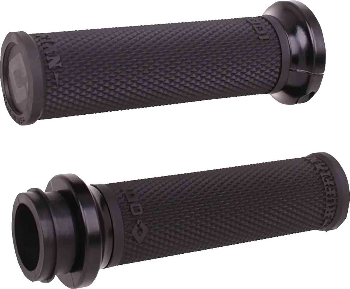 Odi Ruffian Lock-On Street Grips - Tbw - Black/Black V30htwb-B 1