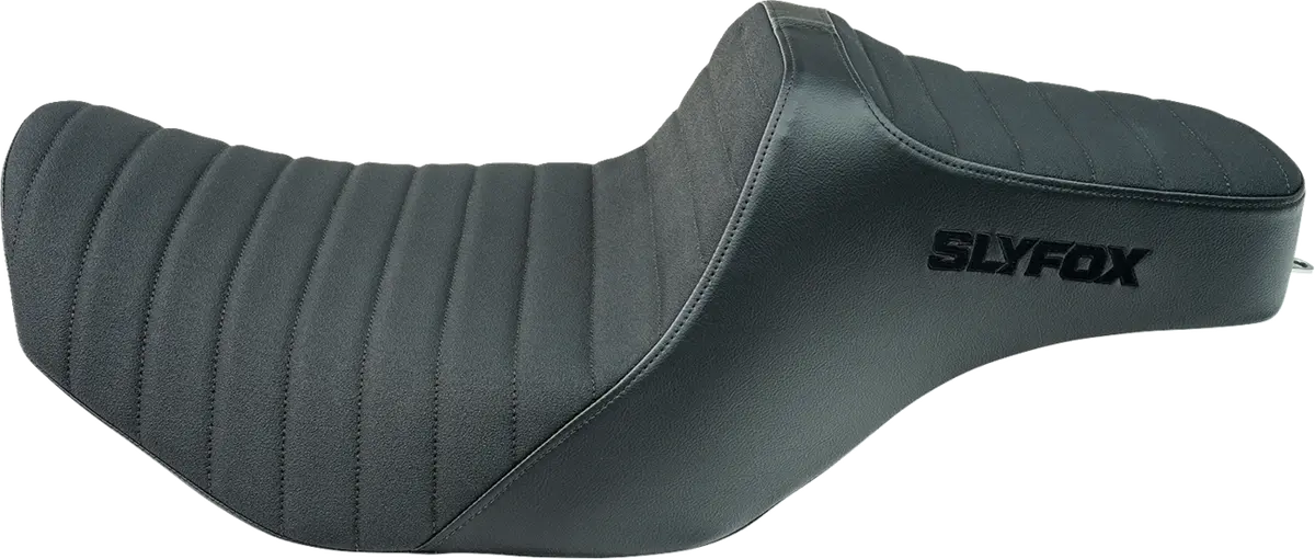 Slyfox Highnoon Seat - Vinyl - Classic Stitch - Black Logo - Flh/Flt '23-'24 4704A-Slyfox 1