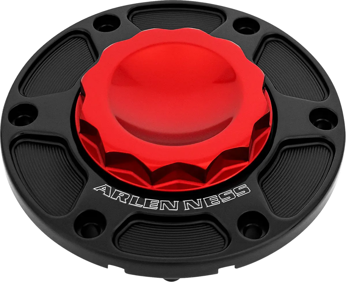 Arlen Ness 12 Point 2024+ Touring Gas Cap - Red 701-017 1
