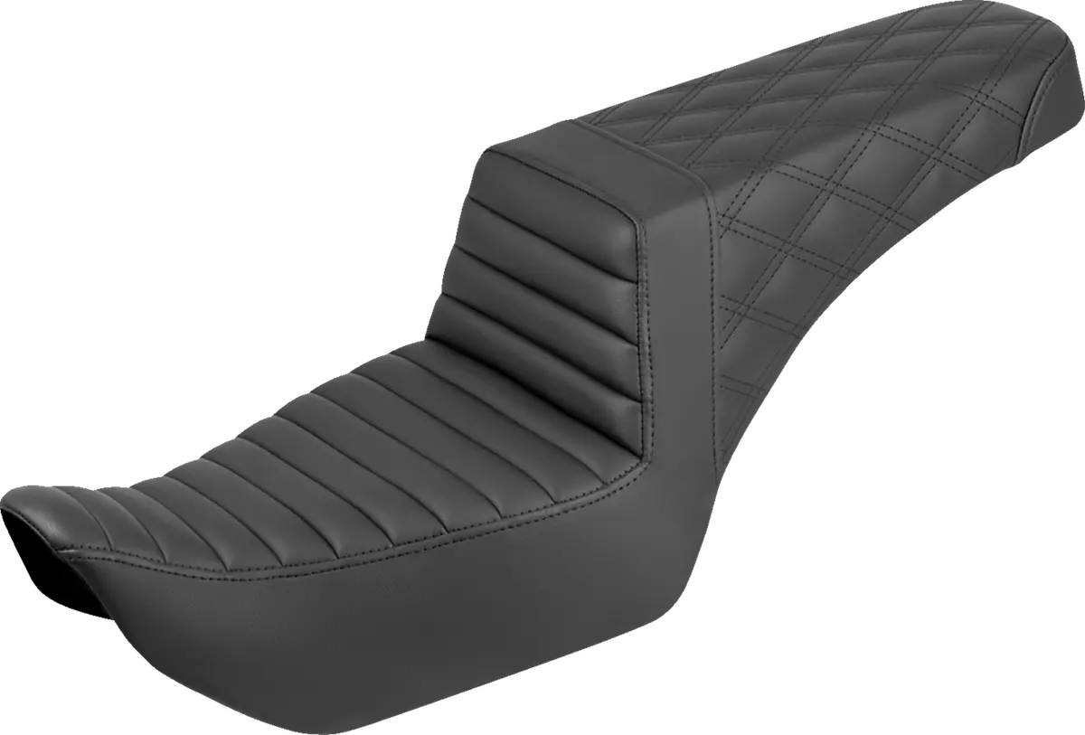 Saddlemen Step-Up Seat - Front Tuck-N-Roll/Rear Lattice Stitch - Nightster (822-11-176) Sportster 22-25 1