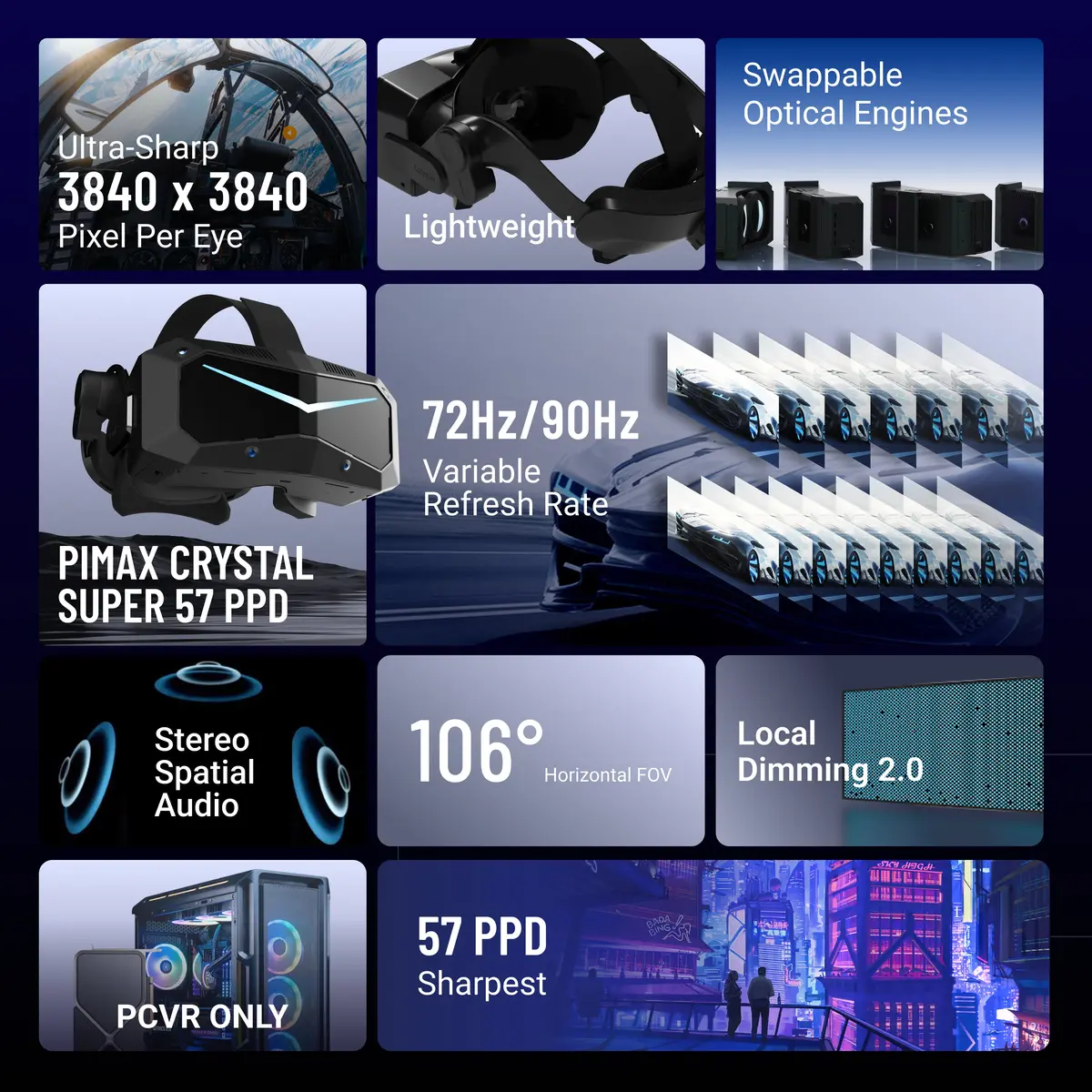 Gafas De Realidad Virtual Pimax Crystal Super 2