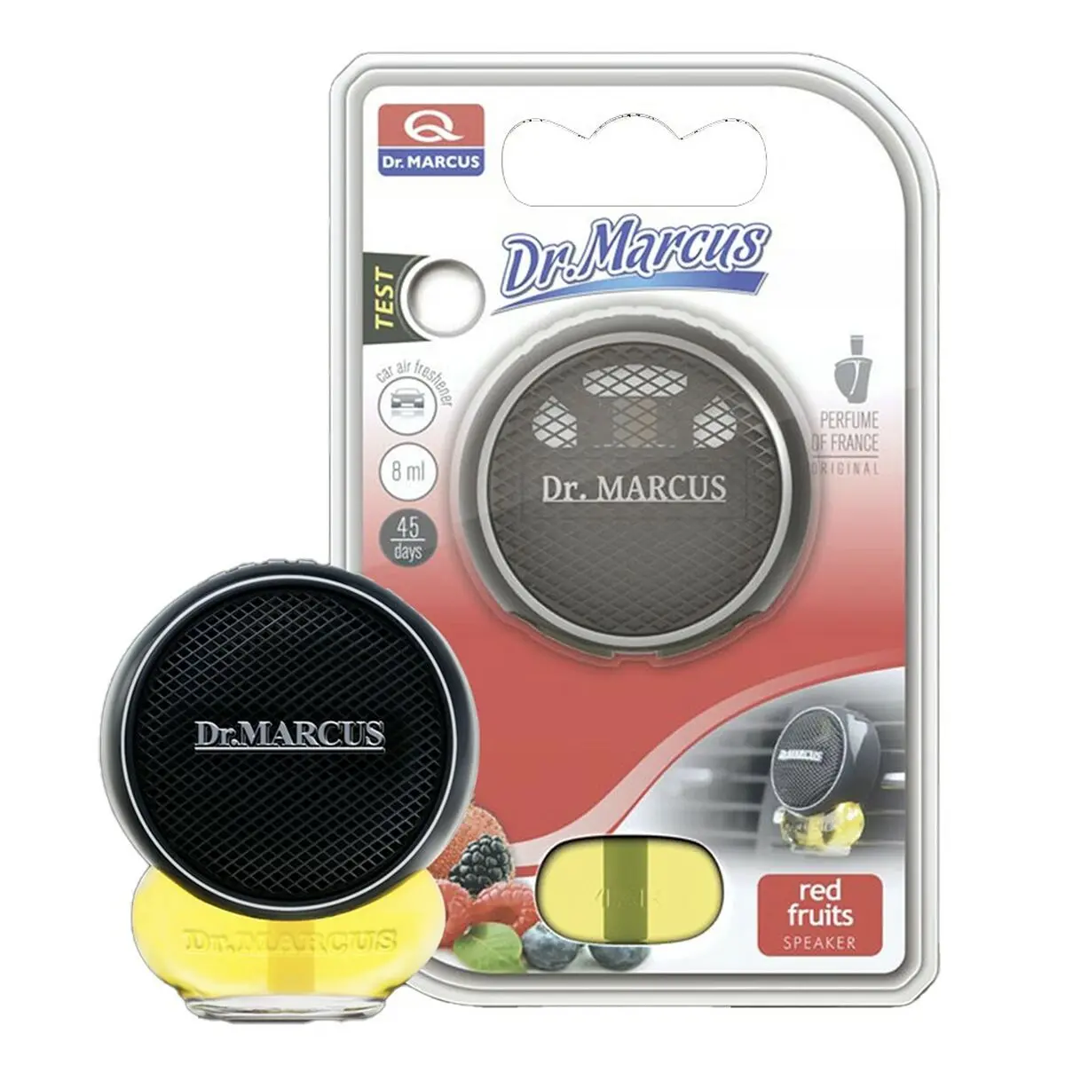 Ambientador Para Automóveis Dr Marcus Speaker Frutos Vermelhos 8 Ml Plástico Fragância (8 Unidades) 1