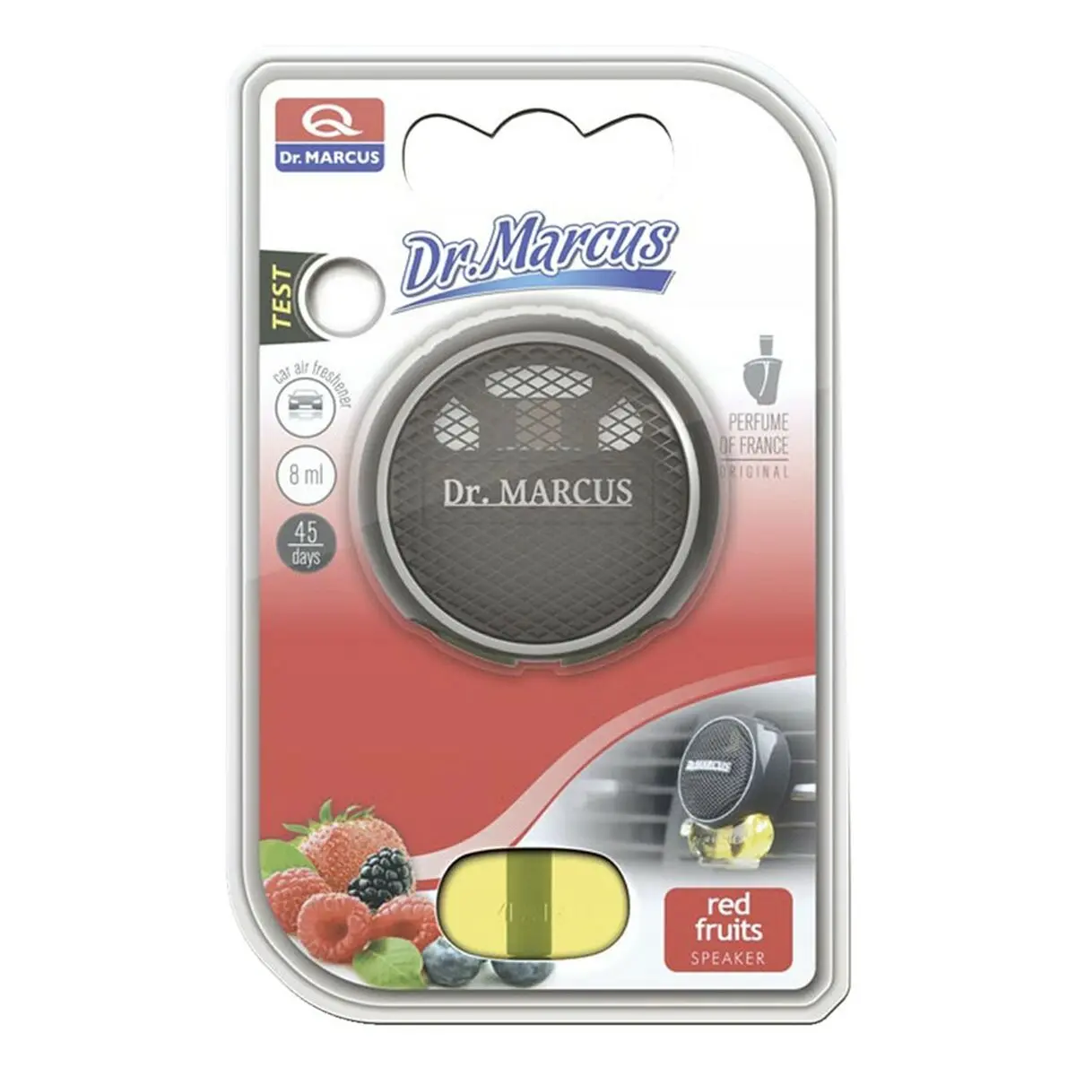 Ambientador Para Automóveis Dr Marcus Speaker Frutos Vermelhos 8 Ml Plástico Fragância (8 Unidades) 2