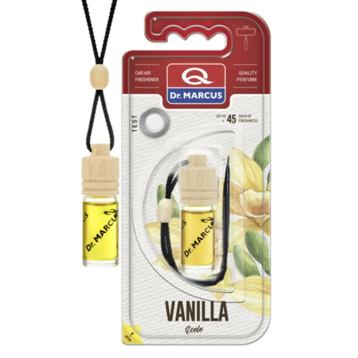 Ambientador Para Automóveis Dr Marcus Ecolo Vanilla Baunilha 4,5 Ml Madeira Vidro Fragância 1