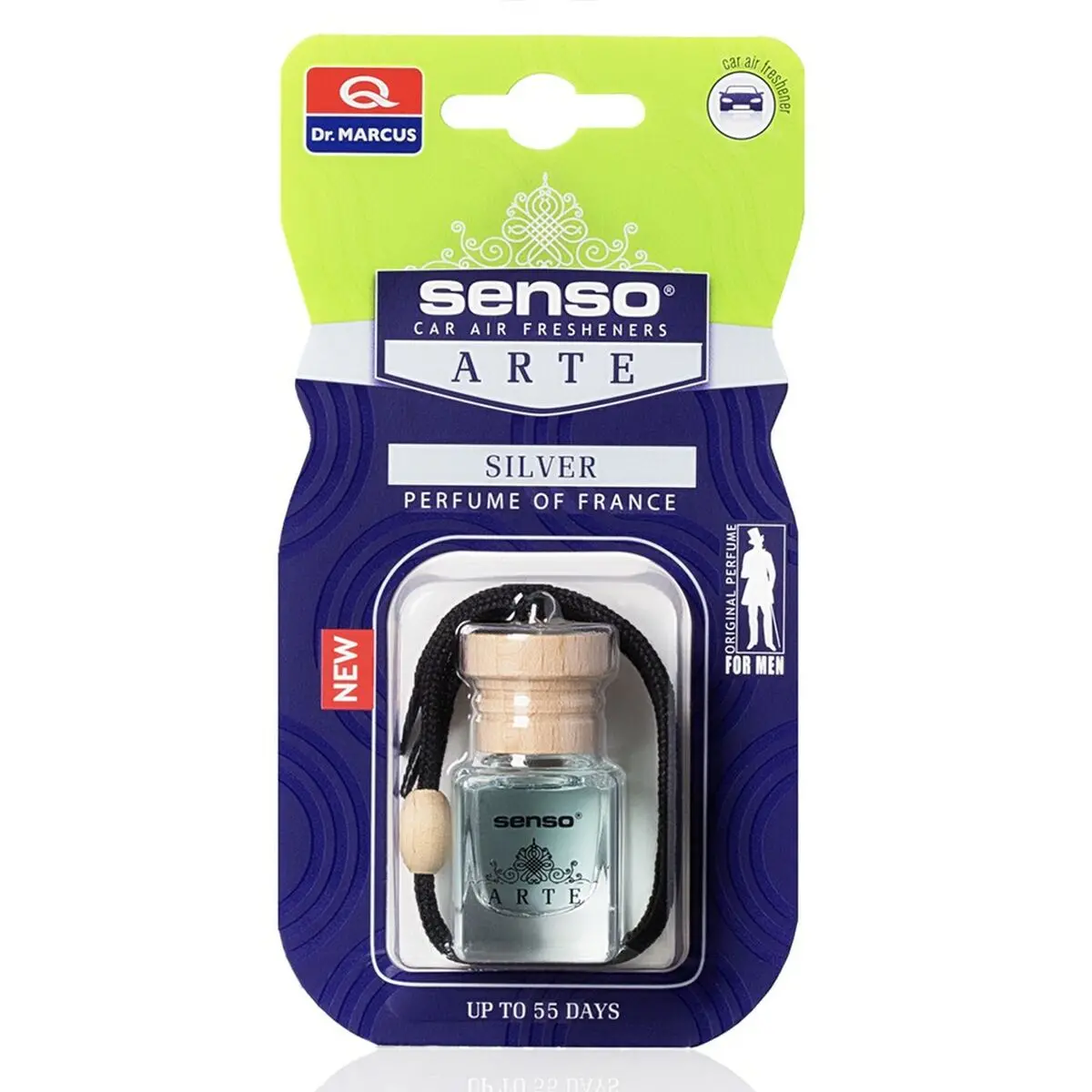Ambientador Para Automóveis Dr Marcus Arte 5 Ml Madeira Vidro Colar 1