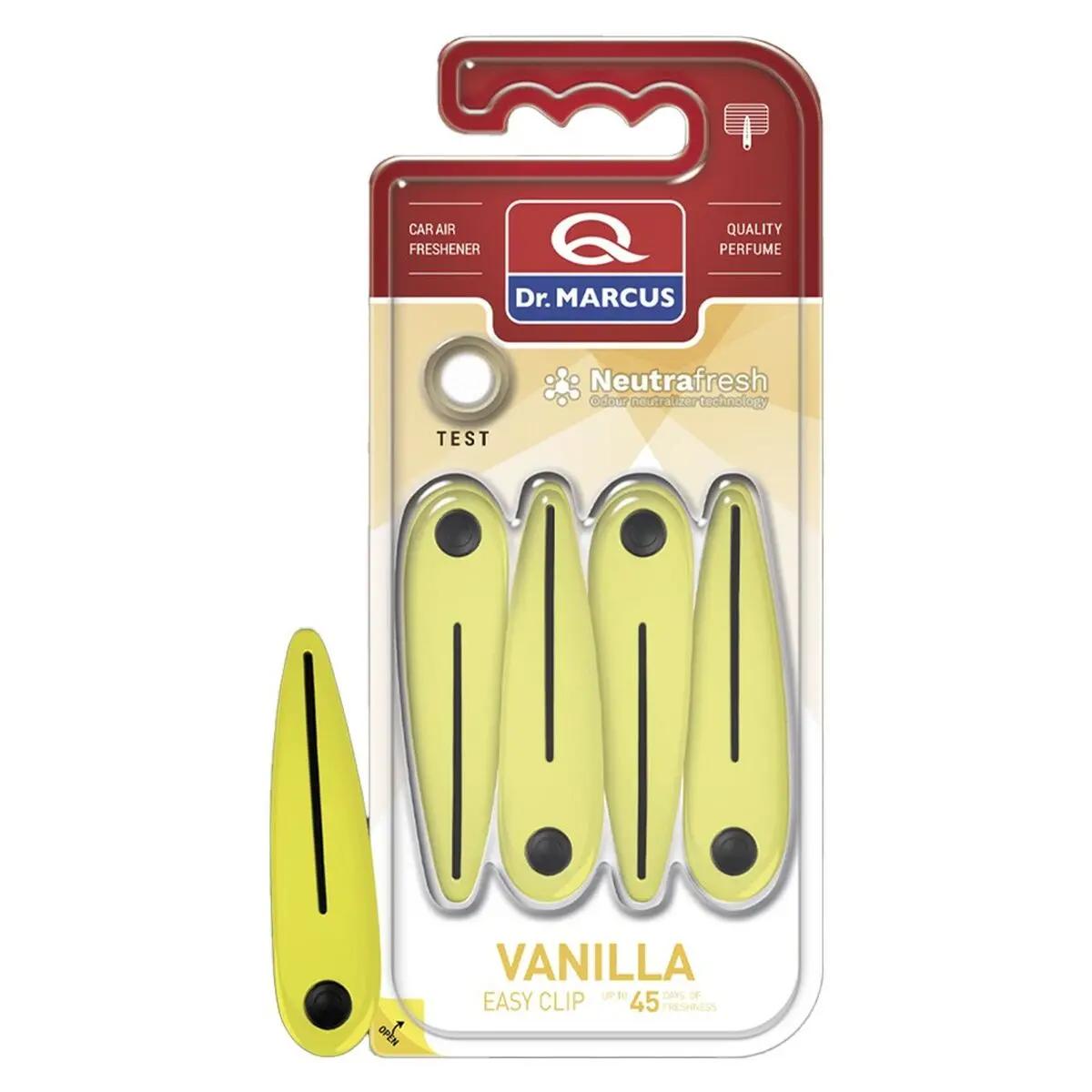 Ambientador Para Automóveis Dr Marcus Easy Clip Vanilla Baunilha Plástico 1