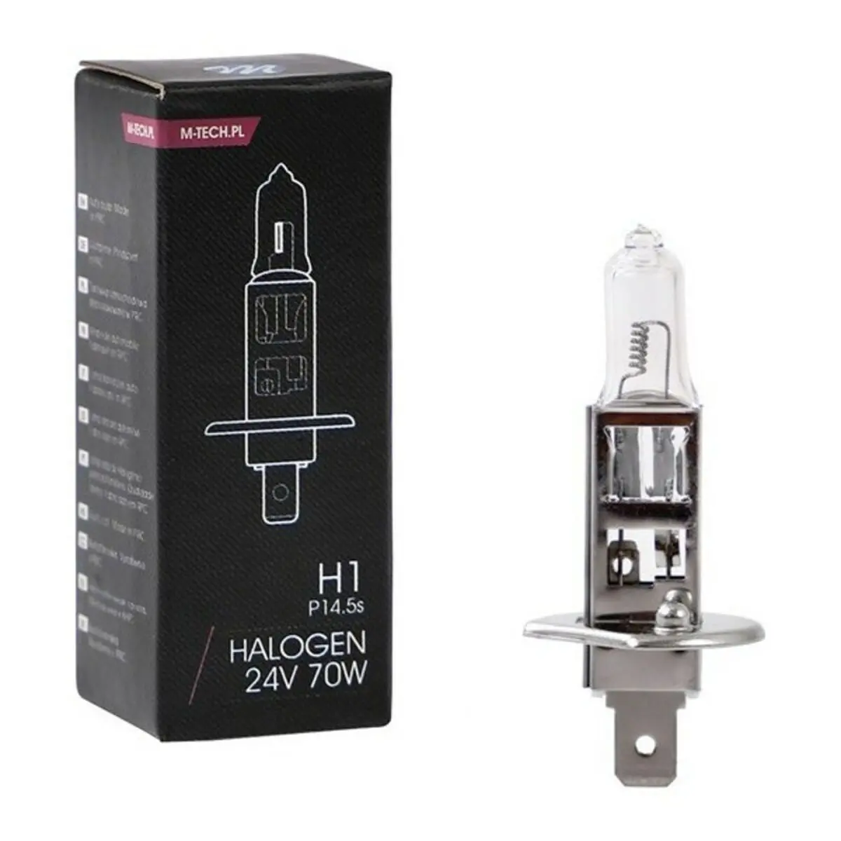 Lâmpada M-Tech Z901 H1 70W 24V 2