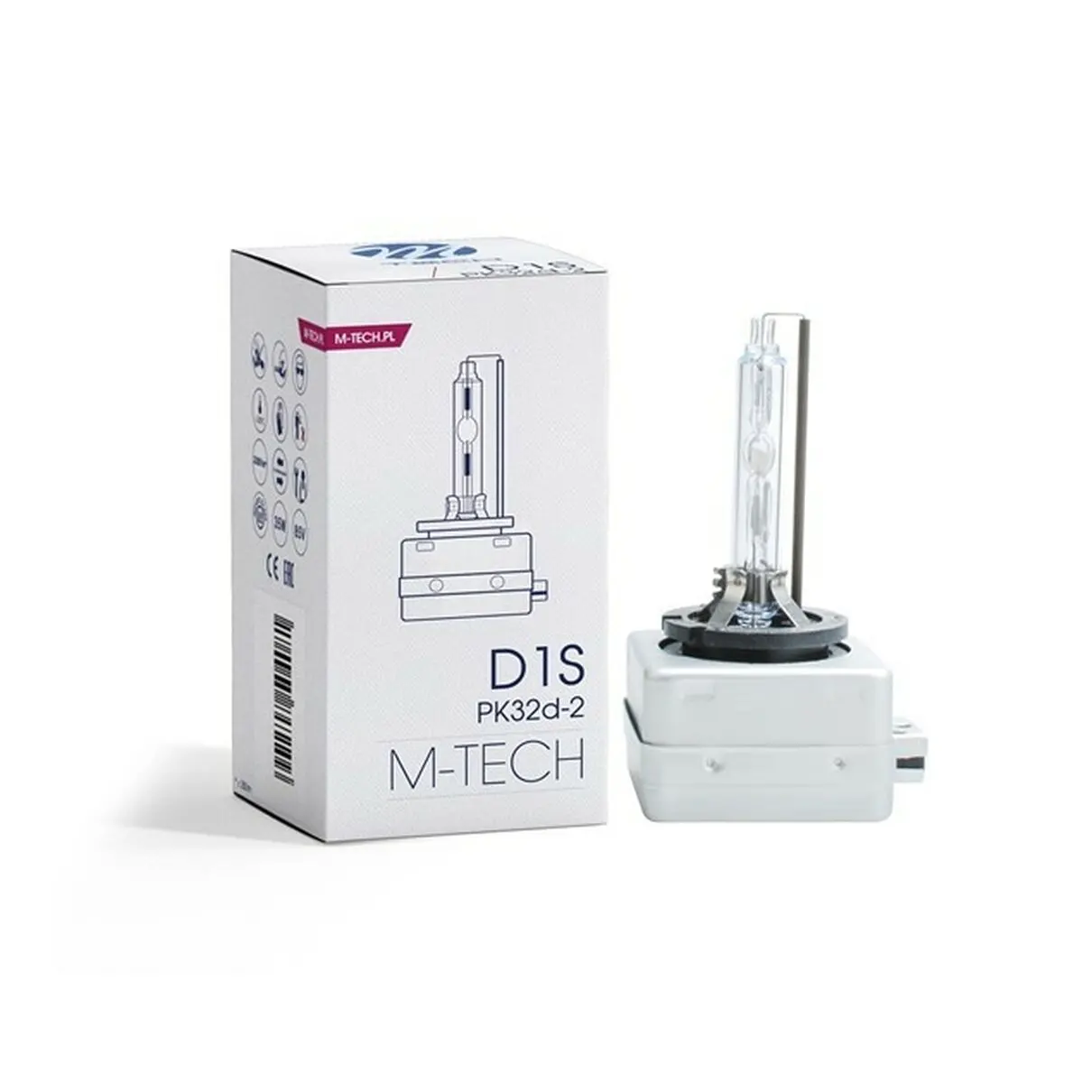 Lâmpada Para Automóveis M-Tech Zhcd1s12 D1s 35 W Pk32d-2 85V 12000K 2
