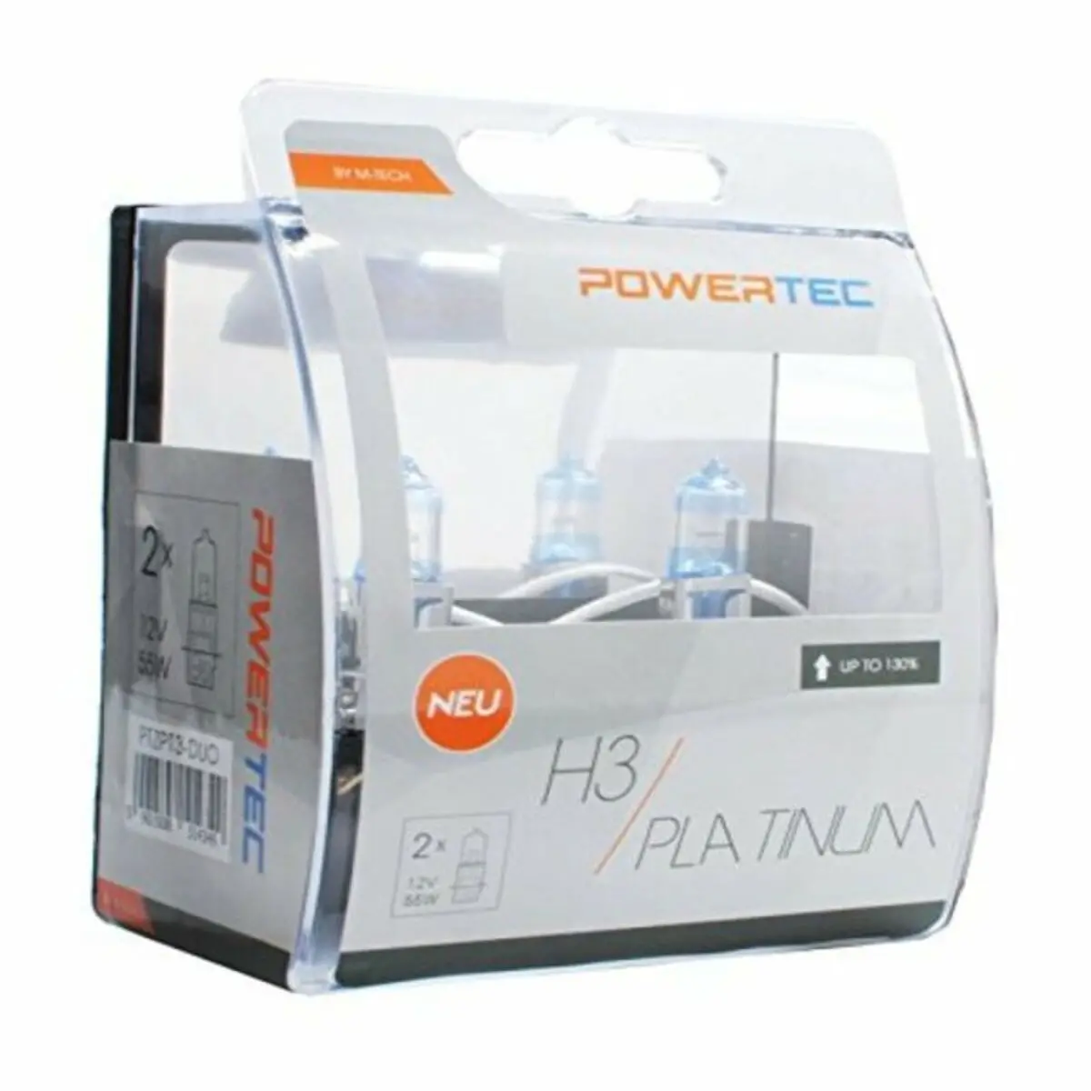 Lâmpada Para Automóveis Mtecptzpt3-Duo M-Tech Mtecptzpt3-Duo H3 55W 12V (2 Peças) 1