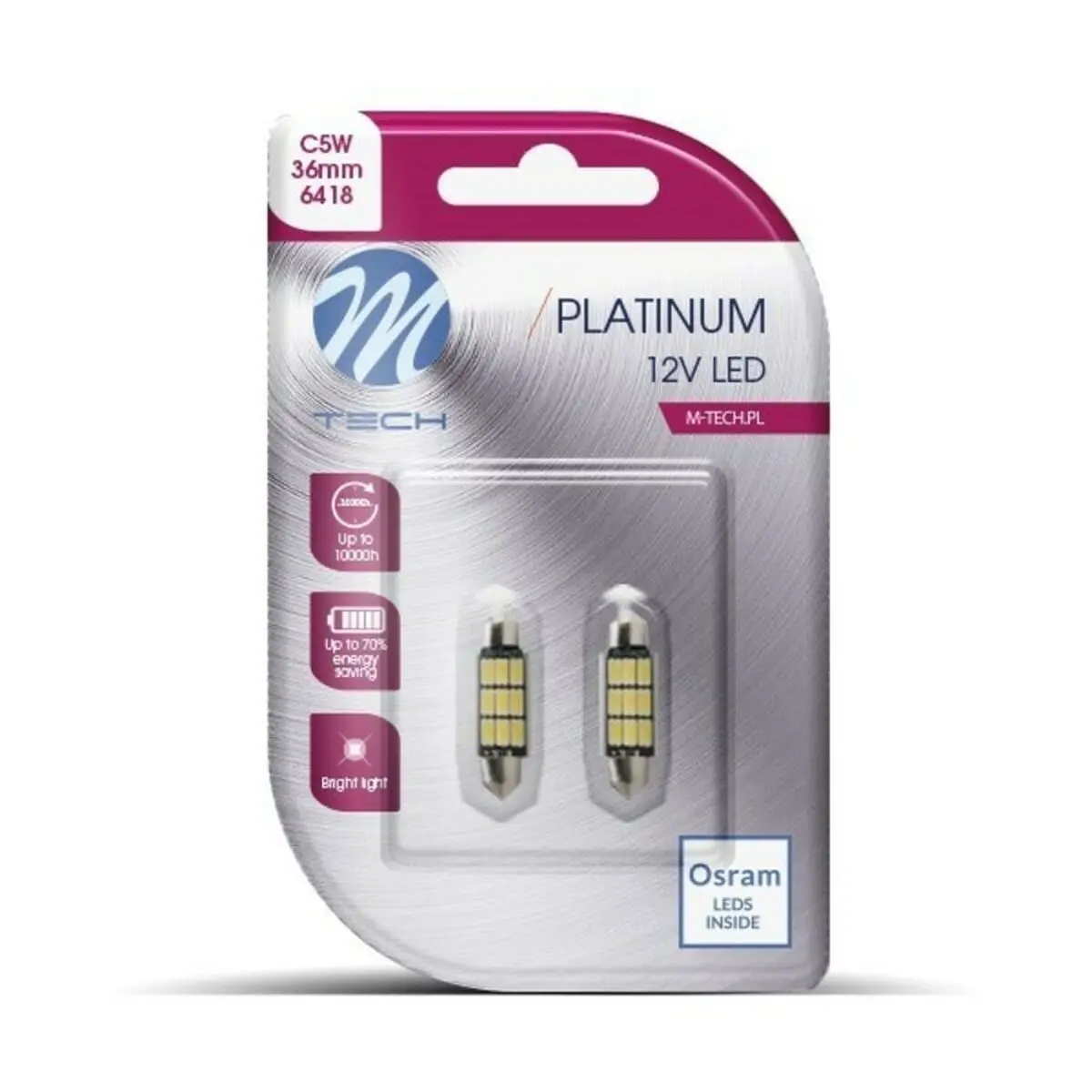 Lâmpada Led M-Tech C5w 450Lm 12V 1