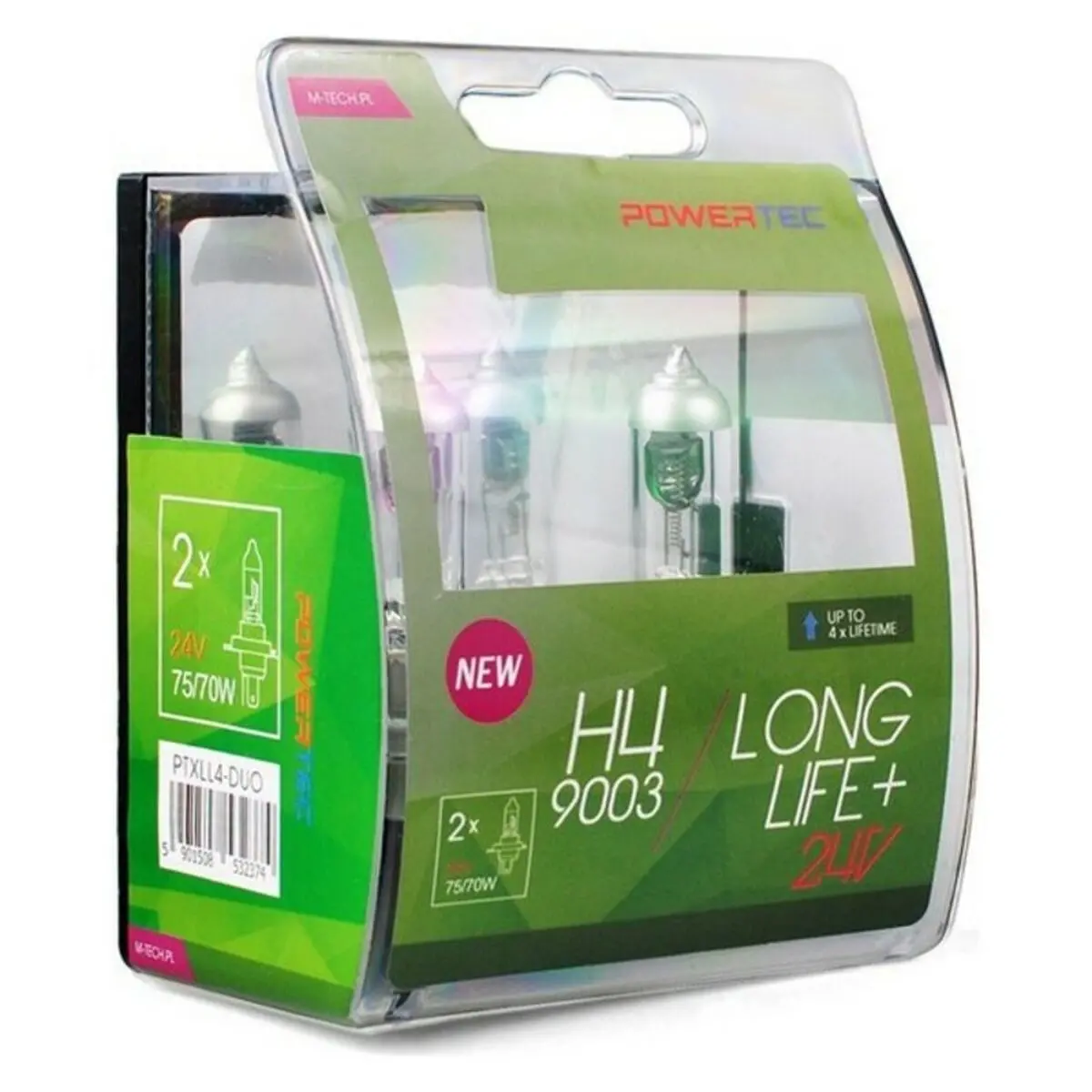 Lâmpada Incandescente M-Tech H4 Longa Duração (Set) 1