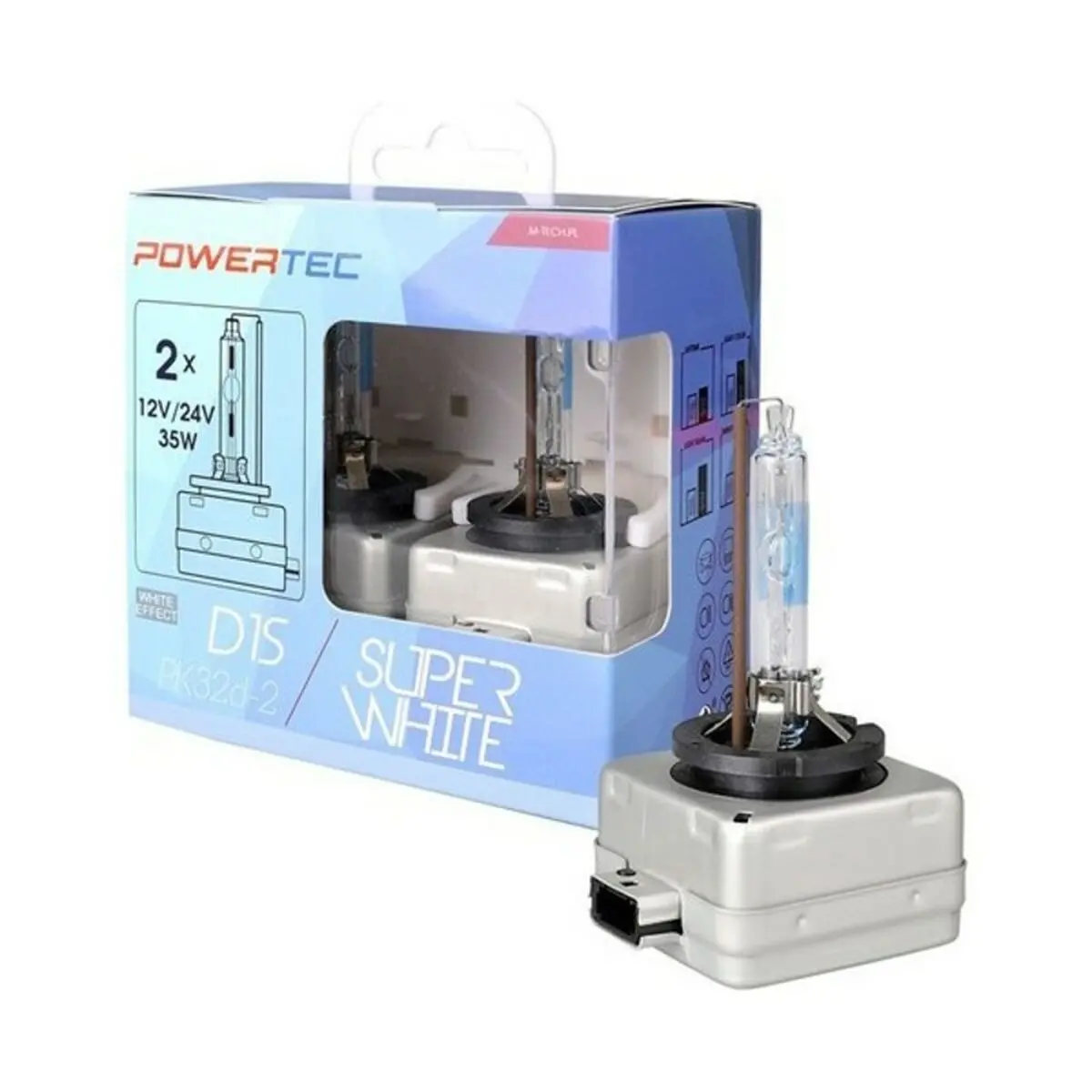 Lâmpada Para Automóveis Mtecptzswd1s-Duo M-Tech Mtecptzswd1s-Duo D1s 35W 12/24V (2 Peças) 1