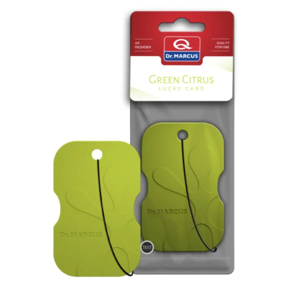 Ambientador Para Automóveis Dr Marcus Lucky Card Green Citrus Cítrico Plástico 1