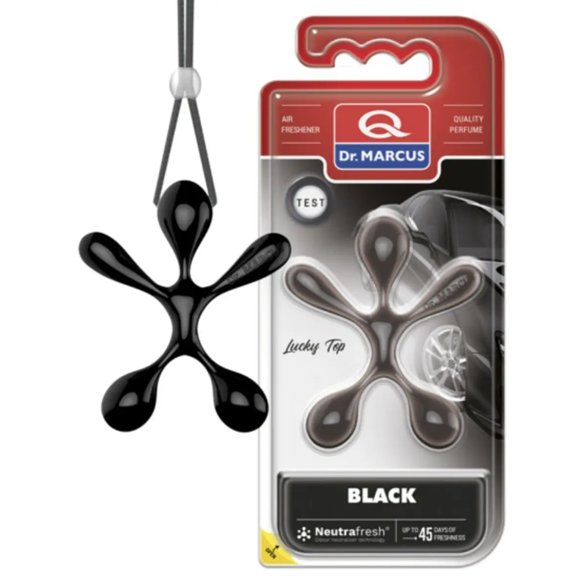 Ambientador Para Automóveis Dr Marcus Lucky Top Black Plástico Colar (12 Unidades) 1