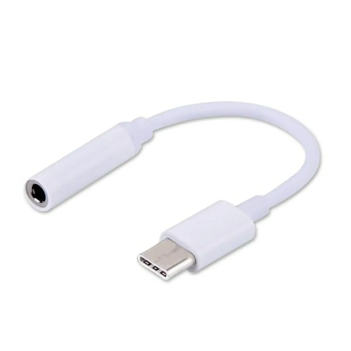 Adaptador Usb C Para Jack 3.5 Mm Savio Ak-35 Branco 0,12 M 1