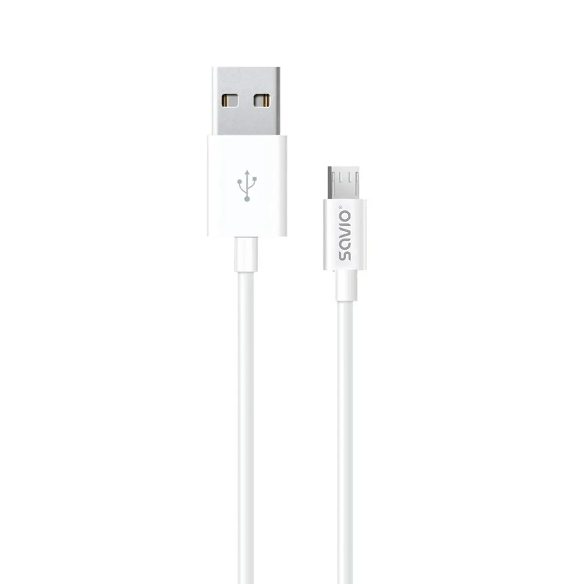 Cabo Usb Para Micro Usb Savio Cl-124 Branco 2 M 1