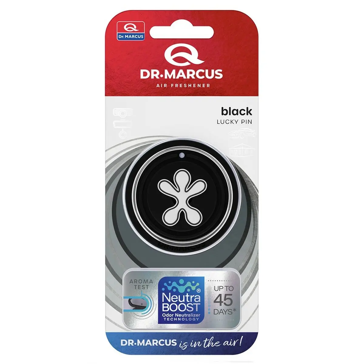 Ambientador Para Automóveis Dr Marcus Lucky Pin Black Plástico 1