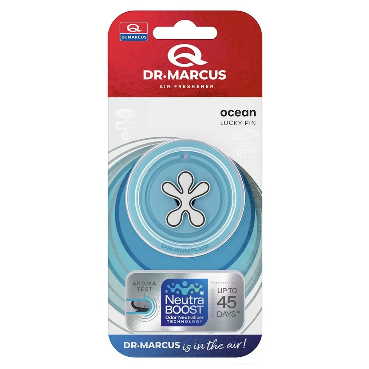 Ambientador Para Automóveis Dr Marcus Lucky Pin Ocean Plástico 1