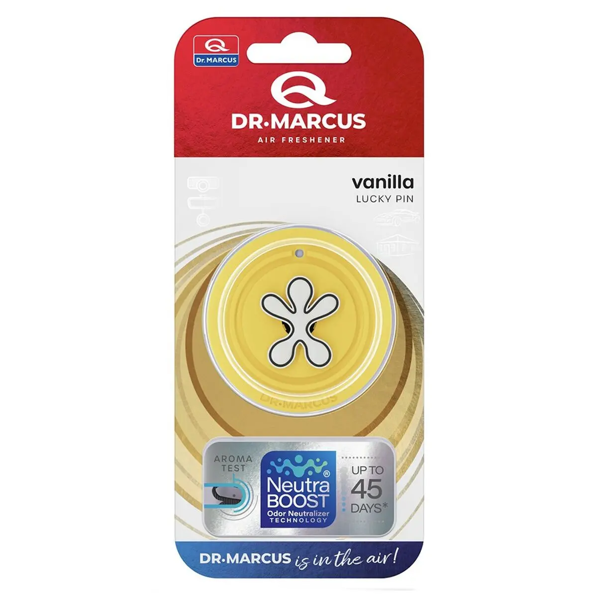 Ambientador Para Automóveis Dr Marcus Lucky Pin Baunilha Plástico Fragância 1